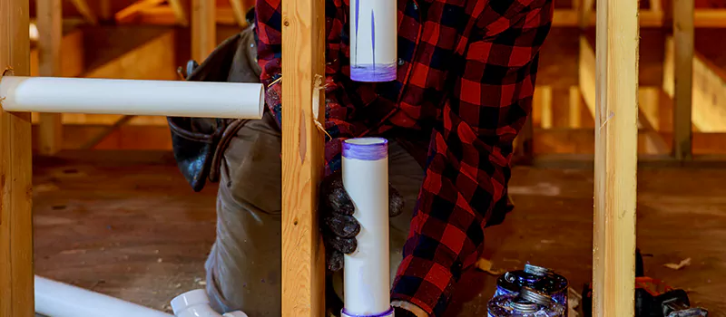 Process of Rough In Plumbing in Shoreacres, Burlington