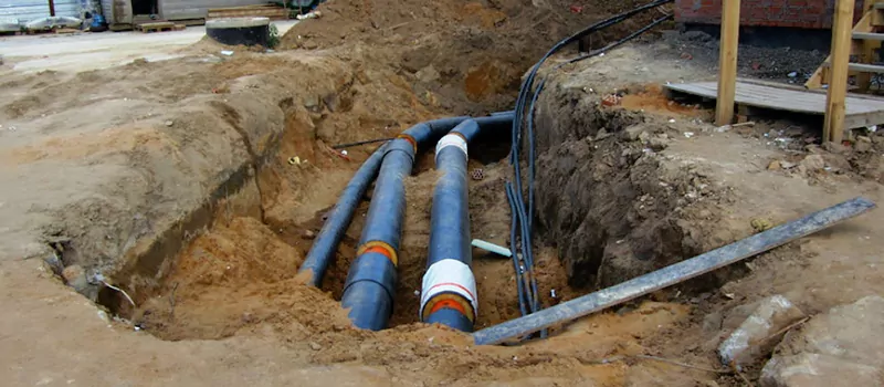 Main Water Line Installation in Shoreacres, Burlington